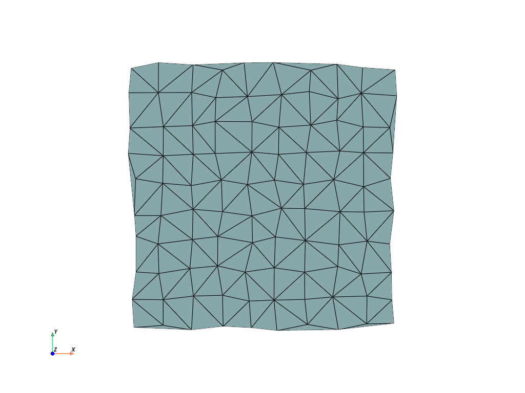 d create tri surface